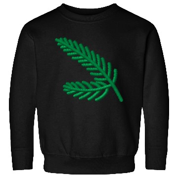 Discover Fir branches embroidered Sweatshirts