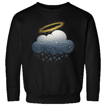 Discover Celestial Embrace Cloud and Star in a Magical Glow Sweatshirts