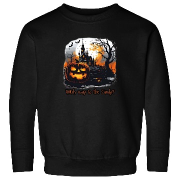 Discover Witch way to the Candy Sweatshirts