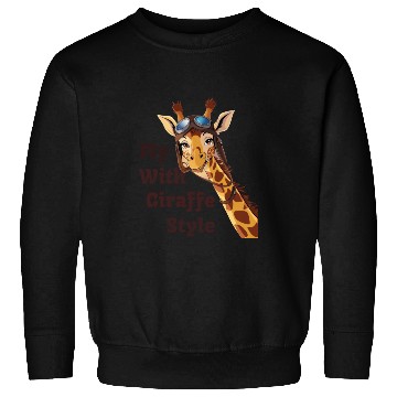 Discover Fly with Giraffe Style Adventure Sweatshirts