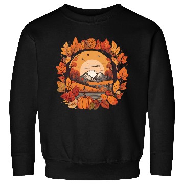 Discover Autumn leaves falling design Sweatshirts
