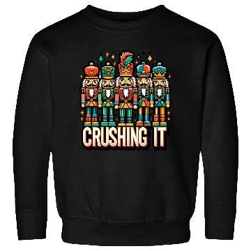 Discover Crushin It: Nutcracker Christmas Apparel for Sweatshirts
