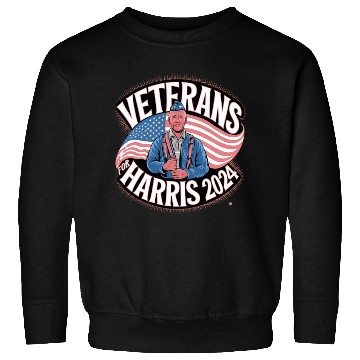 Discover Veterans Stand with Kamala Harris 2024 Sweatshirts