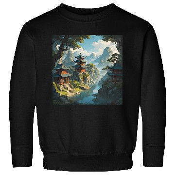 Discover Peaceful Pagoda Sweatshirts