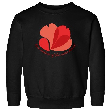 Discover Vintage Botanical Red Poppy Heart Graphic Flower Sweatshirts
