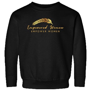 Discover Black and Gold Empowered Women Sweatshirts