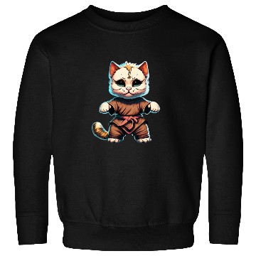 Discover Feline Warrior: The Kung Fu Cat Sweatshirts