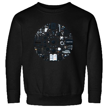 Discover Abstract Lucky number circle Sweatshirts
