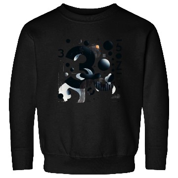 Discover Abstract Lucky number 3 Sweatshirts