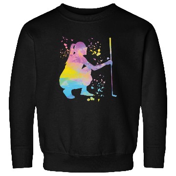 Discover Golfer Colorsplash Kids Miniature Golf Sweatshirts
