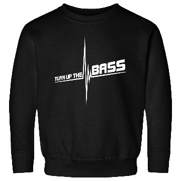 Discover Turn Up The Bass Loud Pulse Heartbeat Frequency DJ Sweatshirts