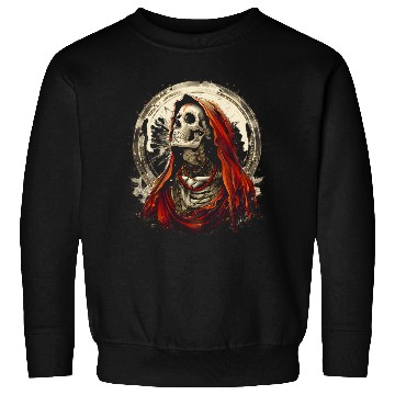 Discover Santa Muerte Saint Death Mexican Sugar Skull Sweatshirts
