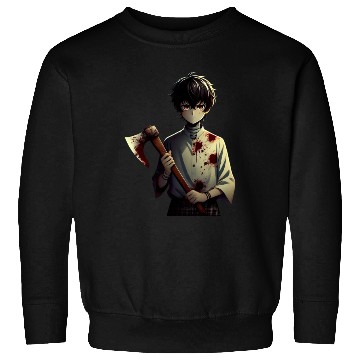 Discover Anime boy & Axe Sweatshirts