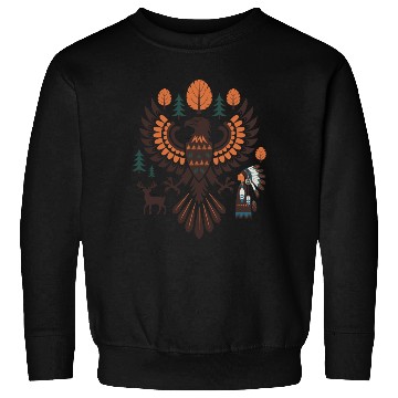 Discover Native American Eagle Design Sweatshirts