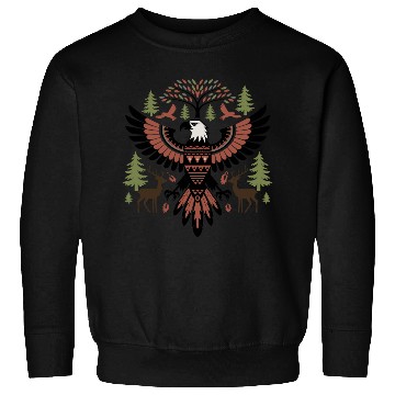Discover Native American Style Eagle Design Sweatshirts