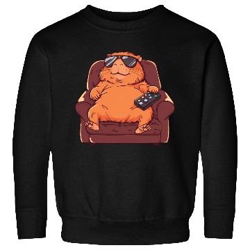 Discover Capybara Funny Video Games Capybara Sweatshirts