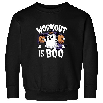 Discover Workout Is Boo Gym Fitness Halloween Top Sweatshirts