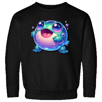 Discover funny cute green frog Sweatshirts