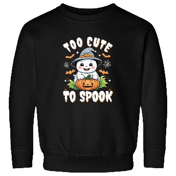 Discover Too Cute to Spook | Adorable Halloween Ghost Sweatshirts