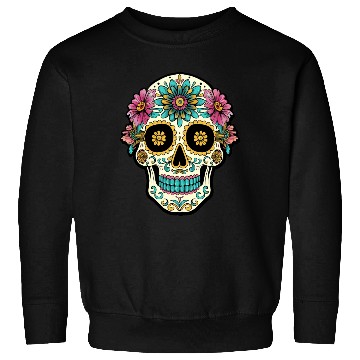 Discover Day of the Dead Sugar Skull, Flippin Sweet Gear Sweatshirts