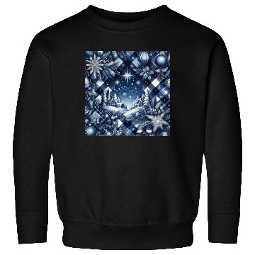 Discover flannel blue and white christmas Sweatshirts