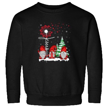 Discover Gnomes Jesus Dandelion Christmas Tree Sweatshirts