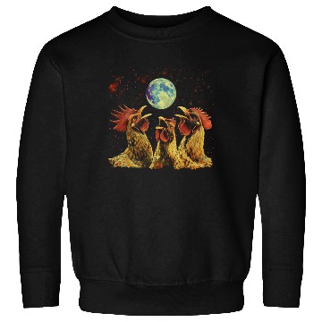 Discover Chicken Farmer Farming Howling Moon Sweatshirts