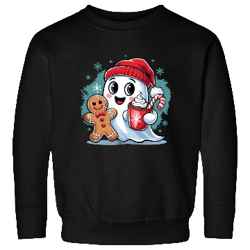 Discover Cute Christmas Ghost Sweatshirts