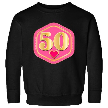 Discover 50th Anniversary - Heart Number Sweatshirts