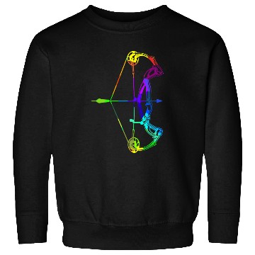 Discover Archery rainbow colors polygon sport Sweatshirts