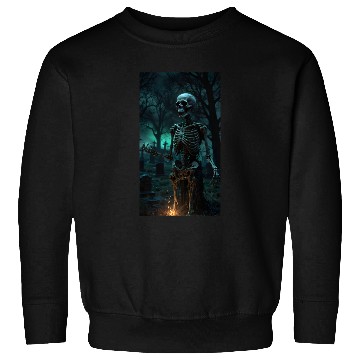 Discover Rising Skeleton in the Graveyard Sweatshirts