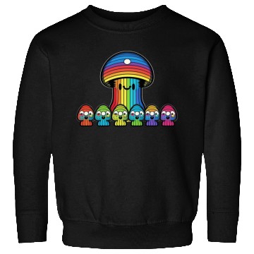 Discover Trippy Rainbow Mushroom Mushies Sweatshirts