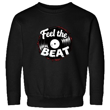 Discover Classic Vinyl 'Feel The Beat' Sweatshirts