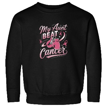 Discover My Aunt Beat Cancer Breast Cancer Awareness Sweatshirts