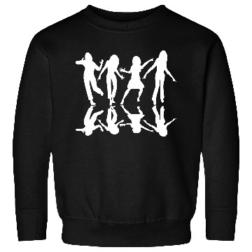 Discover Four women dancing shadow reflection silhouette Sweatshirts