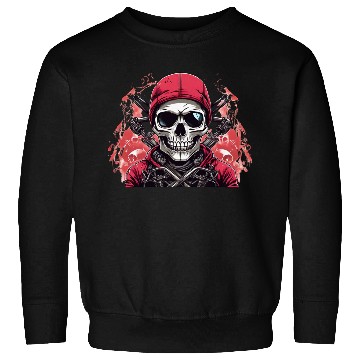 Discover Biker Skull Red Sweatshirts