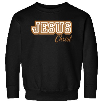 Discover Letterman Tan Jesus Sweatshirts