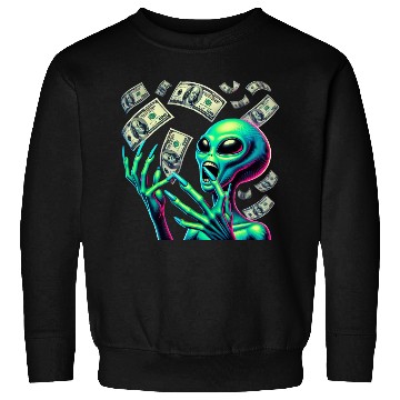 Discover Alien Money Splash Sweatshirts