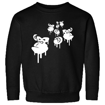 Discover Graffiti drops monkey heads spray faces team crew Sweatshirts