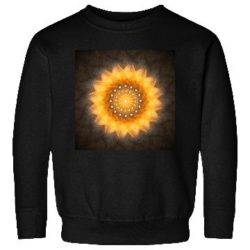 Discover Geometric Sunflower Mandala Art Print Sweatshirts