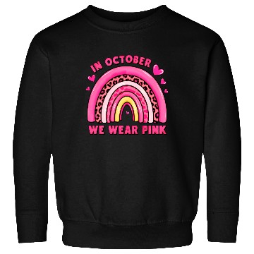 Discover In October We Wear Pink Leopard Sweatshirts