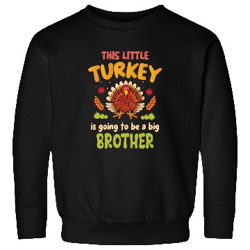 Discover This little turkey big brother Sweatshirts