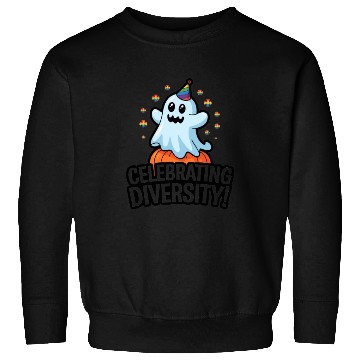 Discover Whimsical Ghost Halloween Celebration Sweatshirts