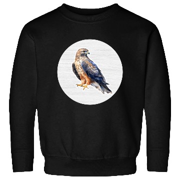 Discover Hawk Watercolor Drawing Sweatshirts
