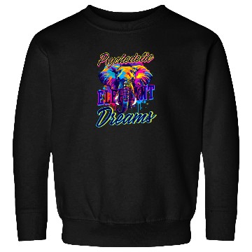 Discover Elephant Psychedelic Elephant Dreams Sweatshirts