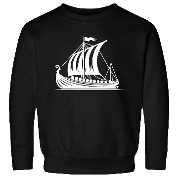Discover Dragon Boat Viking Style Sail Design Sweatshirts