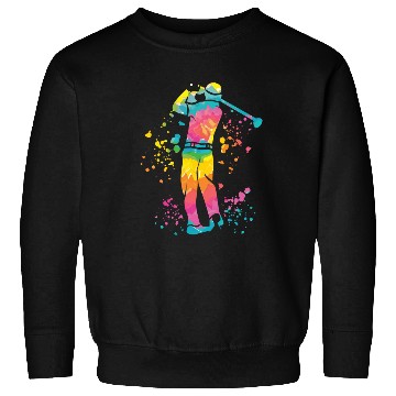 Discover Golfer Colorsplash Kids Miniature Golf Sweatshirts