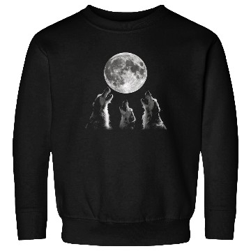 Discover Irish Wolfhound Dog Howling Moon Sweatshirts