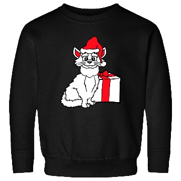 Discover Cute Santa Claus Cat Winter Hat Fun Christmas Gift Sweatshirts