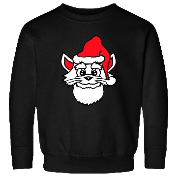 Discover Cute Santa Claus Cat Winter Hat Fun Christmas Gift Sweatshirts